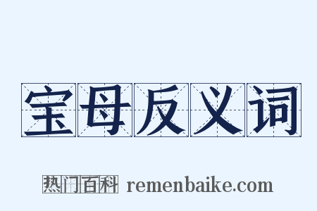 宝母反义词是什么意思的图片